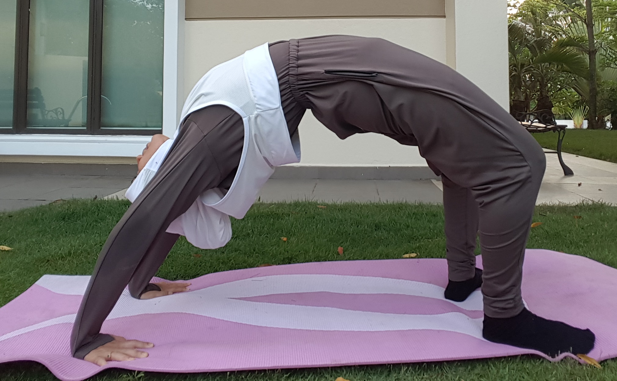 Secure Top and Modest Yoga Wheelpose