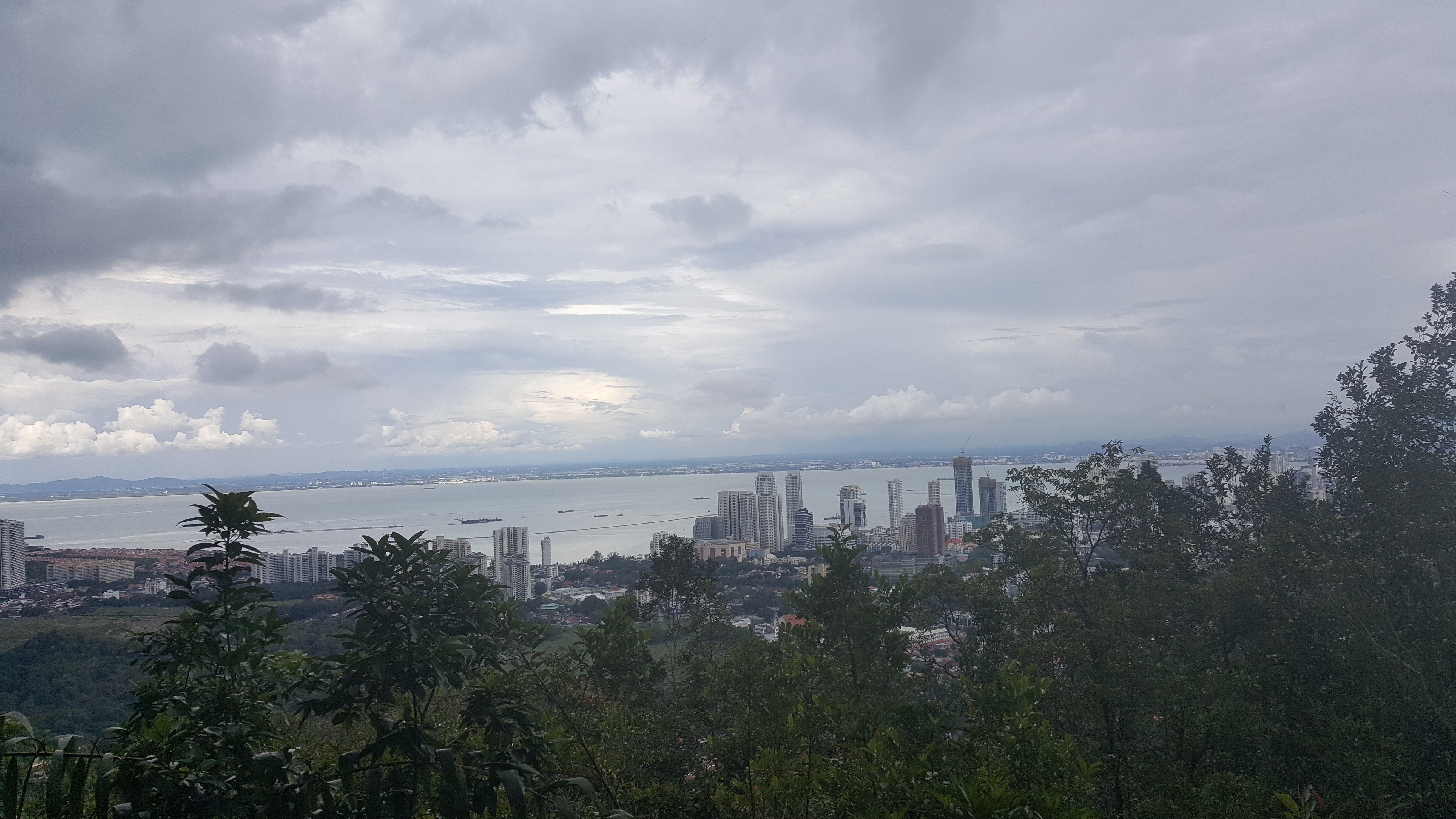 The view of Penang City on the way to Station 46